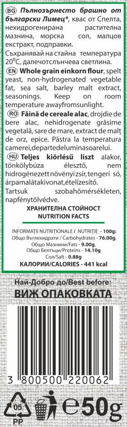 Лимецки съдържание етикет